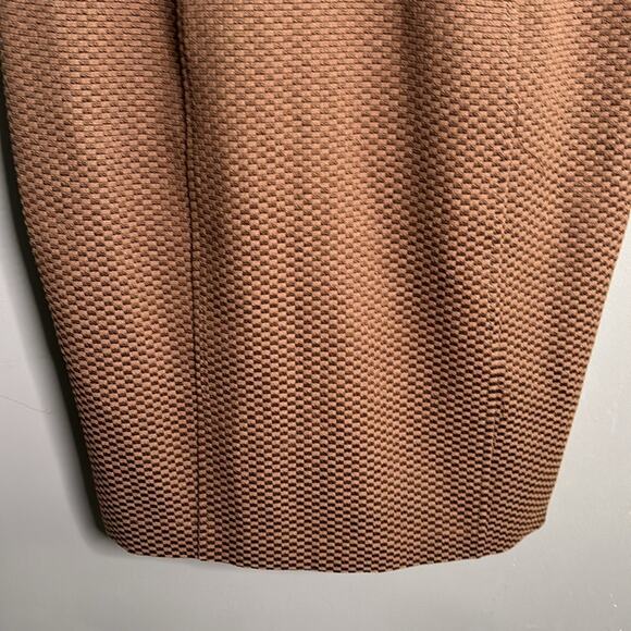 Jones NY Brown Textured Sleeveless Dress With Jeweled Neckline Size 4 - Picture 4 of 9